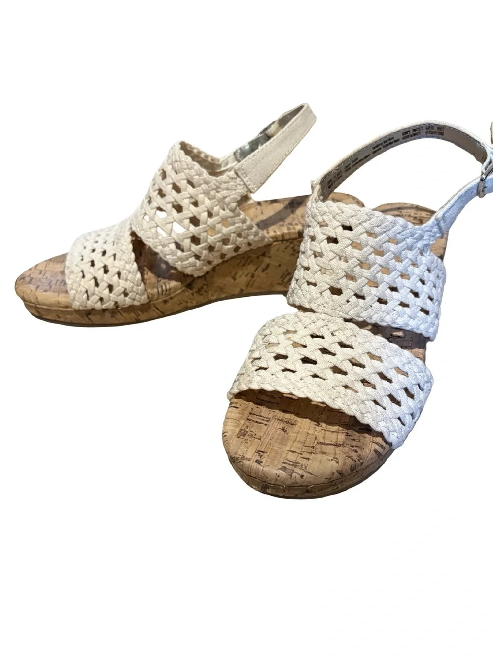 SO Strappy woven wedge sandals